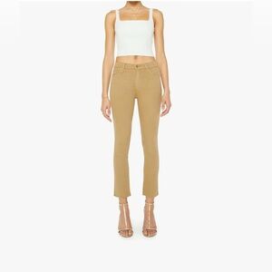 MOTHER Women's Straight Leg Jeans in Camel Tan